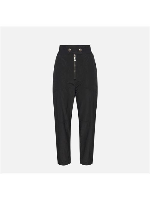 Pantalone boyfriend in nylon tecnico con elastico logato ELISABETTA FRANCHI | PA01746E246E2110